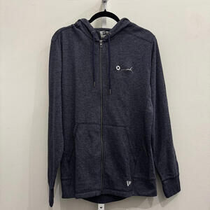 New Era Men's Dark Gray Full-Zip Hoodie Sweatshirt